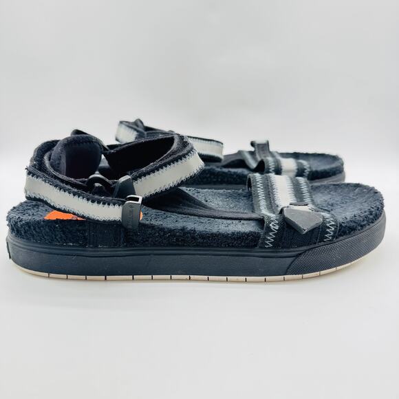 Diesel Shoes Mens 45 US 12 Black Strap Sandals SA Grand Casual Comfort - Picture 1 of 12